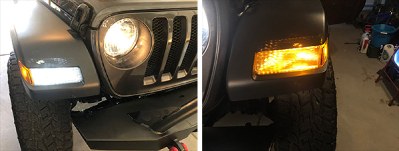 ORACLE Lighting Oracle 7443-CK LED Switchback High Output Can-Bus LED Bulbs - Amber/White Switchback 5111-023 5111-023 Photo - Mounted