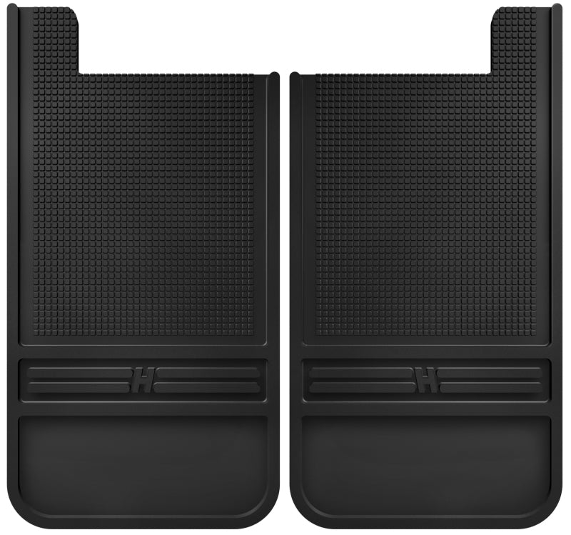 Husky Liners Universal 12in Wide Black Rubber Rear Mud Flaps w/o Weight 55100 55100 Photo - Primary