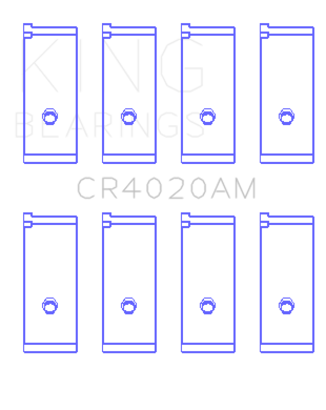 King Engine Bearings Suzuki G-13 (Size +0.50mm) Connecting Rod Bearing Set CR4020AM0.5 CR4020AM0.5 Photo - Primary