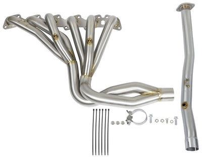 aFe  POWER 48-36105-YN Twisted Steel Long Tube Header & Connection Pipe 48-36105-YN Photo - Unmounted
