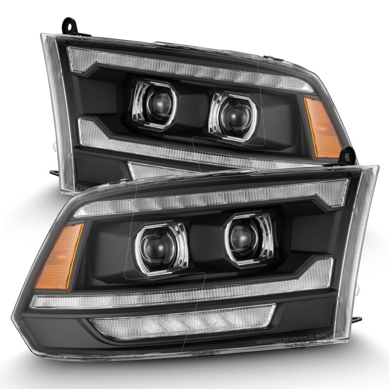 AlphaRex 09-18 Ram 1500/2500 PRO-Series Proj Headlights Black w/Sequential Signal and Top/Middle DRL 880561 880561 Photo - Primary