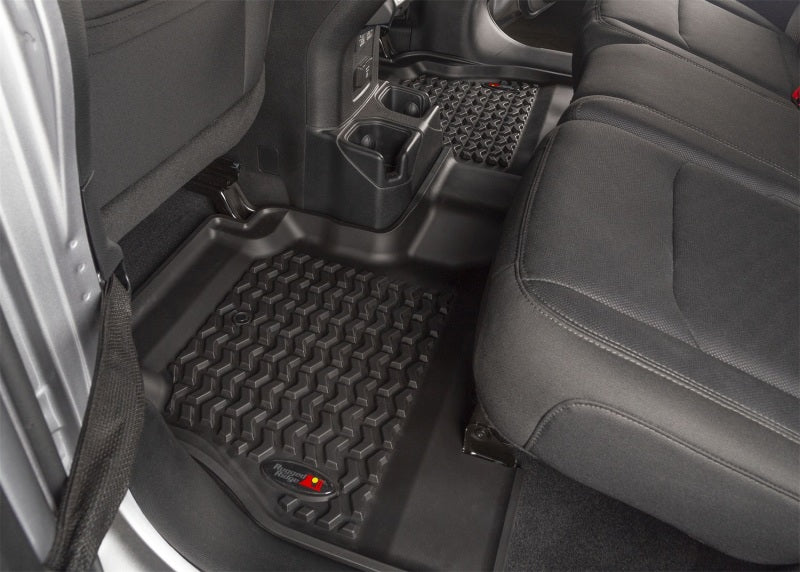Rugged Ridge All Terrain Floor Liner,Rear,Black;18-18 Wrangler Unlimited JLU 12950.48 Photo - Mounted