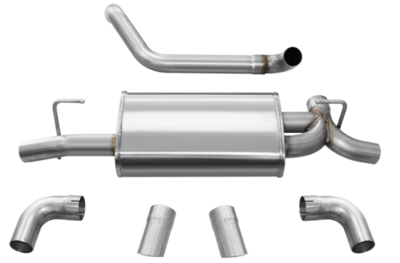 Corsa Performance Corsa 18+ Jeep Wrangler JL 2.5in Dual Rear Turn Down Exit Sport Axle-B 21013 Photo - Primary
