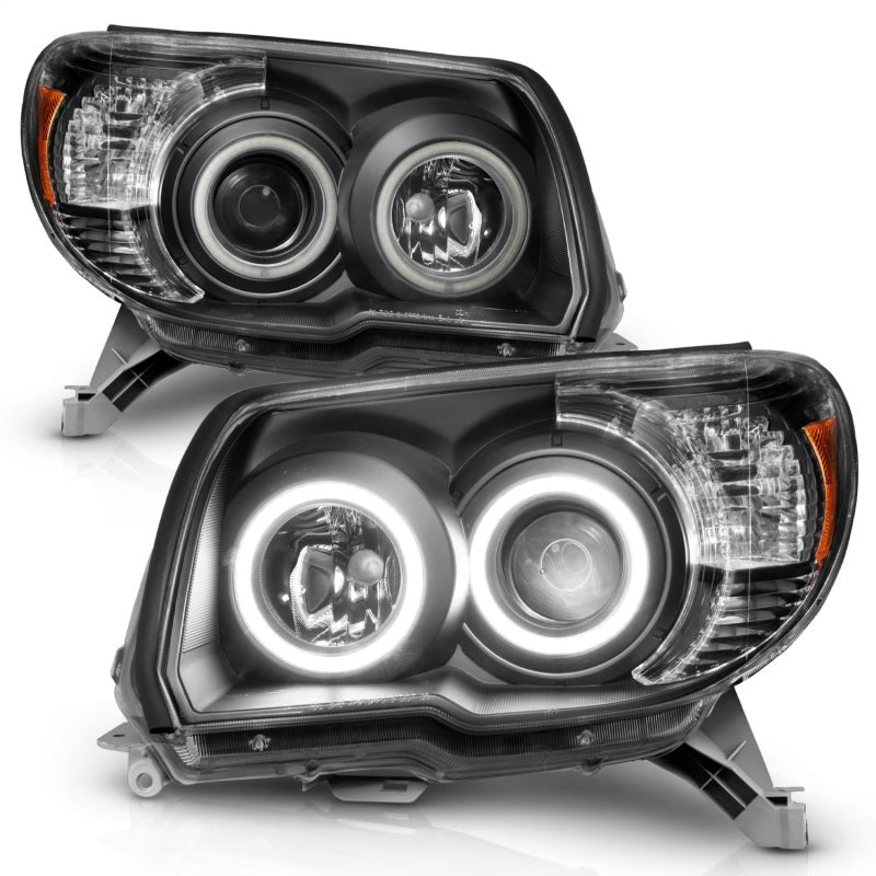 Anzo 2006-2009 Toyota 4Runner Projector Headlights w/ Halo Black 111320 Photo - Unmounted