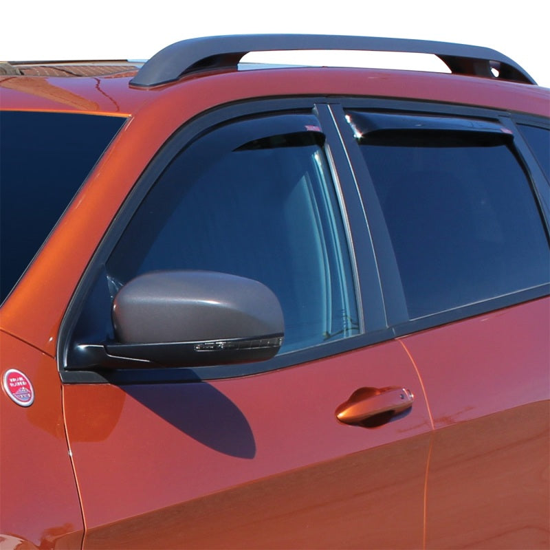 Westin 2014-2018 Jeep Cherokee Wade In-Channel Wind Deflector 4pc - Smoke 72-51497 72-51497 Photo - Primary