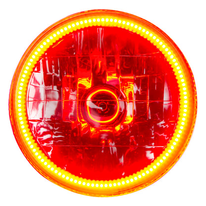 ORACLE Lighting 97-06 Jeep Wrangler TJ Pre-Assembled LED Halo Headlights -Amber 7081-005 7081-005 Photo - in package