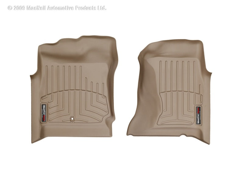 WeatherTech WT FloorLiner - Front - Tan Floor Mats Floor Mats - Rubber main image