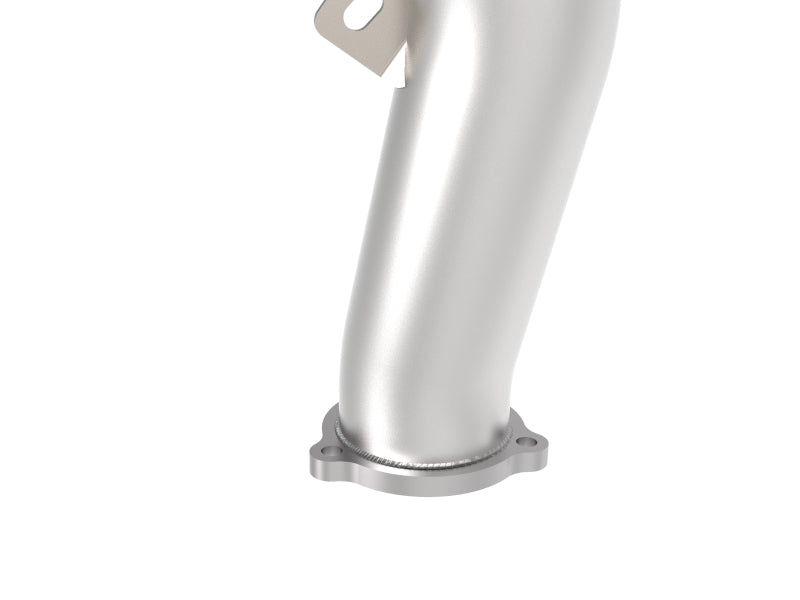 aFe 09-16 Audi A4/A5 (B8) L4-2.0L (t) Twisted Steel 3in. Downpipe - 304 Stainless w/ Cat 48-36410-YC 48-36410-YC Photo - Unmounted