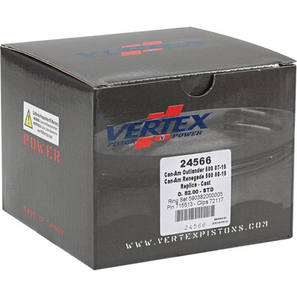 Vertex Pistons Vertex Piston 07-15 Can-Am Outlander 500 4x4 500cc Cast Replica Piston Kit 24566 24566 Photo - Primary