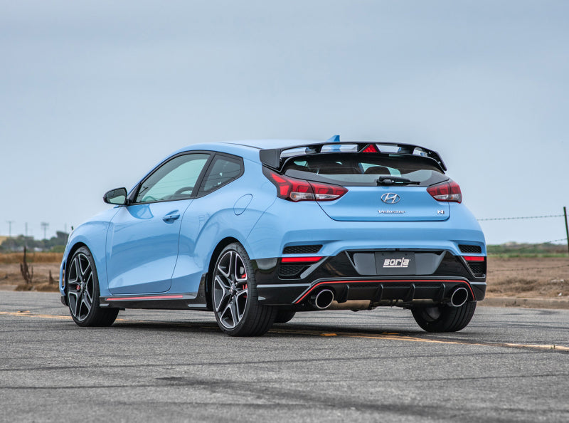 Borla 19-20 Hyundai Veloster N 2.0L I4 MT FWD 2DR 3in ATAK CatBack Exhaust w/ SS Tips 140832 140832 Photo - Close Up