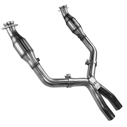 Kooks 05-10 Ford Mustang GT 4.6L 3V Auto/Manual 3in x 3in Race Exhaust GREEN Cat X Pipe 11313320 11313320 Photo - Primary