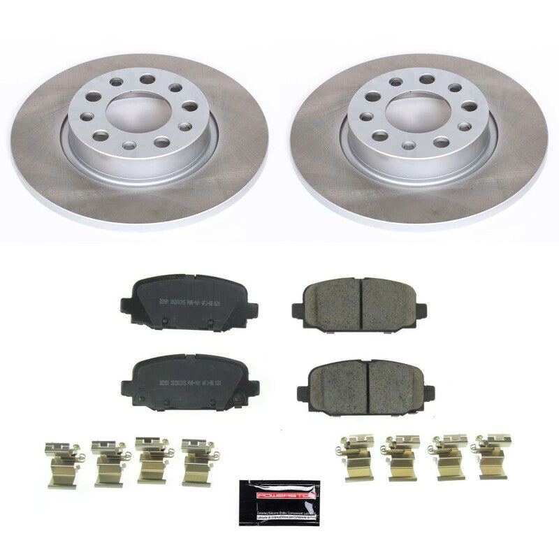 PowerStop Power Stop 17-22 Jeep Compass Rear Semi-Coated Rotor Kit SC7736 SC7736 Photo - Primary