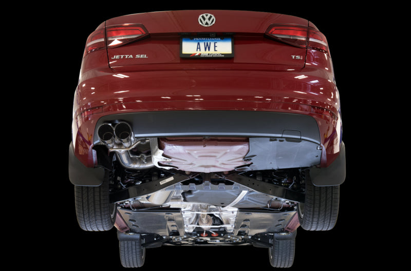 AWE Tuning Mk6 GLI 2.0T - Mk6 Jetta 1.8T Track Edition Exhaust - Diamond Black Tips 3020-23028 3020-23028 Photo - Mounted