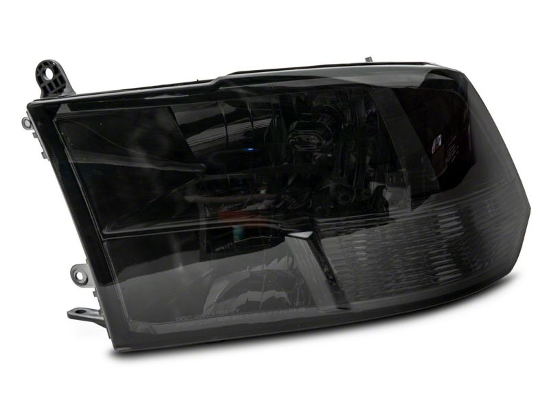 Raxiom 09-18 Dodge RAM 1500 Axial OEM Rep Headlights w/ Dual Bulb- Chrome Housing (Smoked Lens ) R118021 R118021 Photo - Close Up