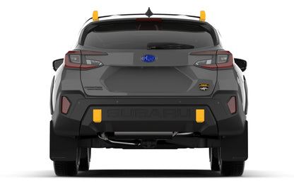 Rally Armor - 2024 Subaru Crosstrek (Wilderness Only) Black UR Mud Flap W/White Logo No Drilling Req MF116-UR-BLK-WH MF116-UR-BLK-WH User 1