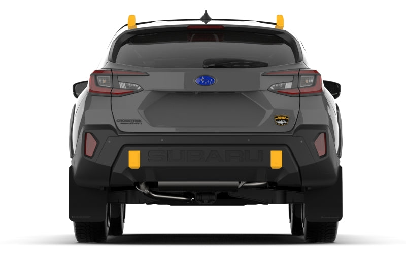 Rally Armor - 2024 Subaru Crosstrek (Wilderness Only) Black UR Mud Flap W/Grey Logo-No Drilling Req MF116-UR-BLK-GRY MF116-UR-BLK-GRY User 1