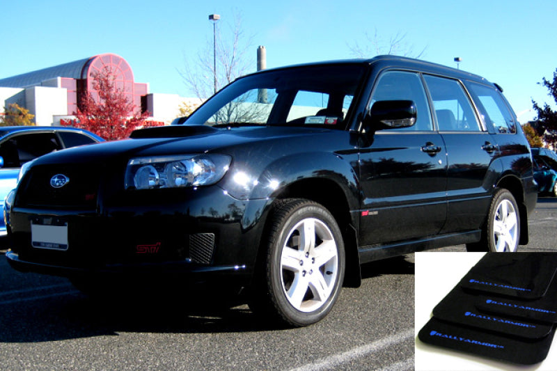 Rally Armor 03-08 Forester UR Mud Flap Blue Logo 0B9BV MF5-UR-BLK/BL User 1