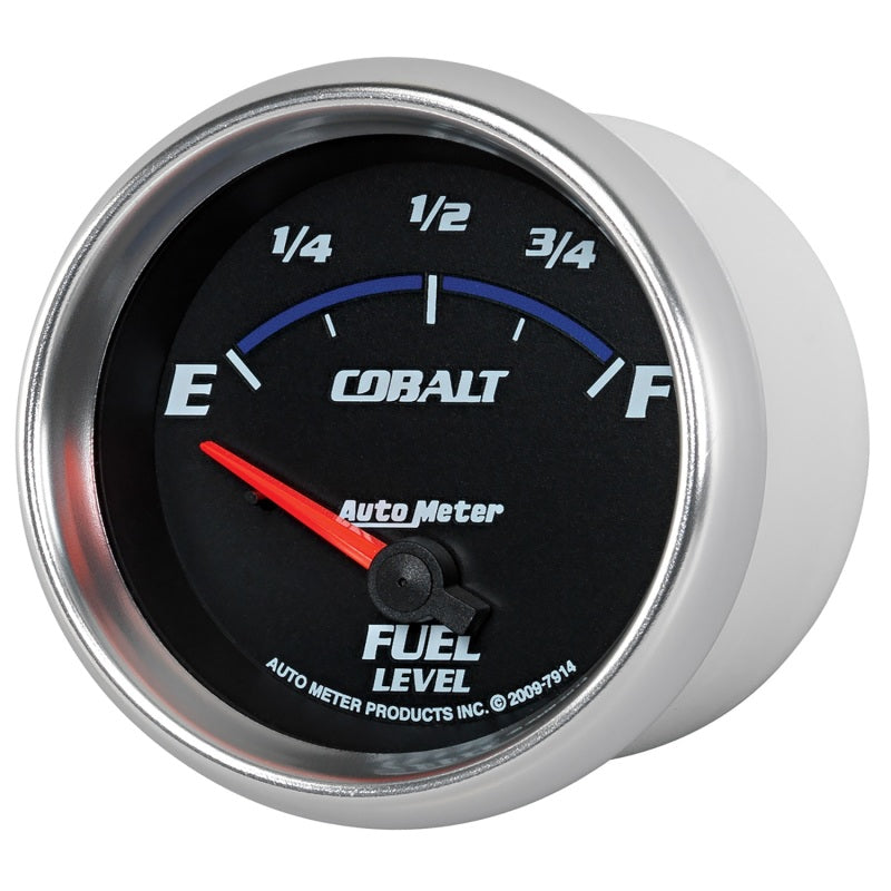 Autometer Gauge, Fuel Level, 2 5/8", 0E to 90F, Elec, Cobalt 7914 User 2