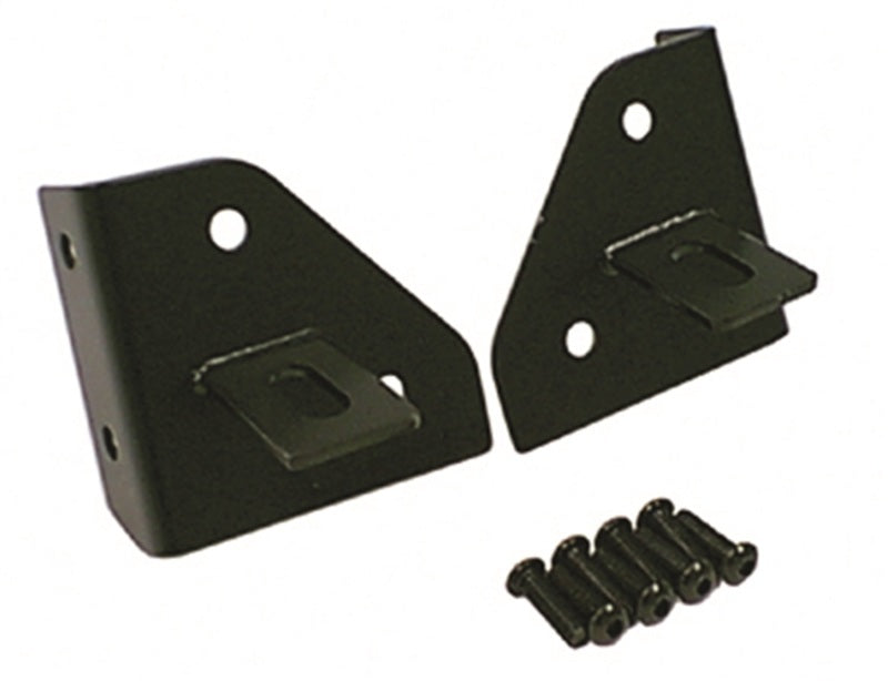 Rugged Ridge 76-95 Jeep CJ/YJ Black Windshield Hinge Light Brackets 11027.01 11027.01 Photo - Primary