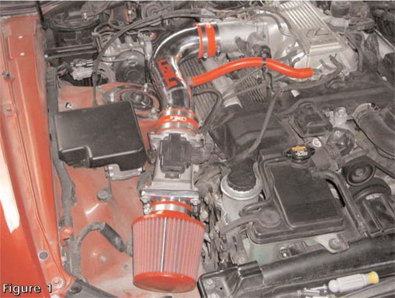 Injen 92-95 SC400 w/ Heat Shield Polished Short Ram Intake IS2085P IS2085P Photo - Mounted
