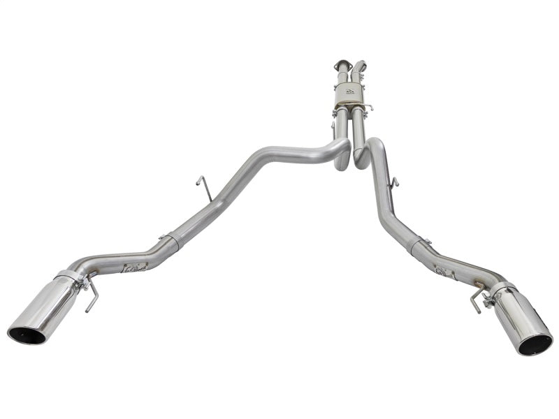 aFe MACH Force-Xp 3in 409 Stainless Steel Cat-Back Exhaust System w/Polish 49-43045-P Photo - Unmounted