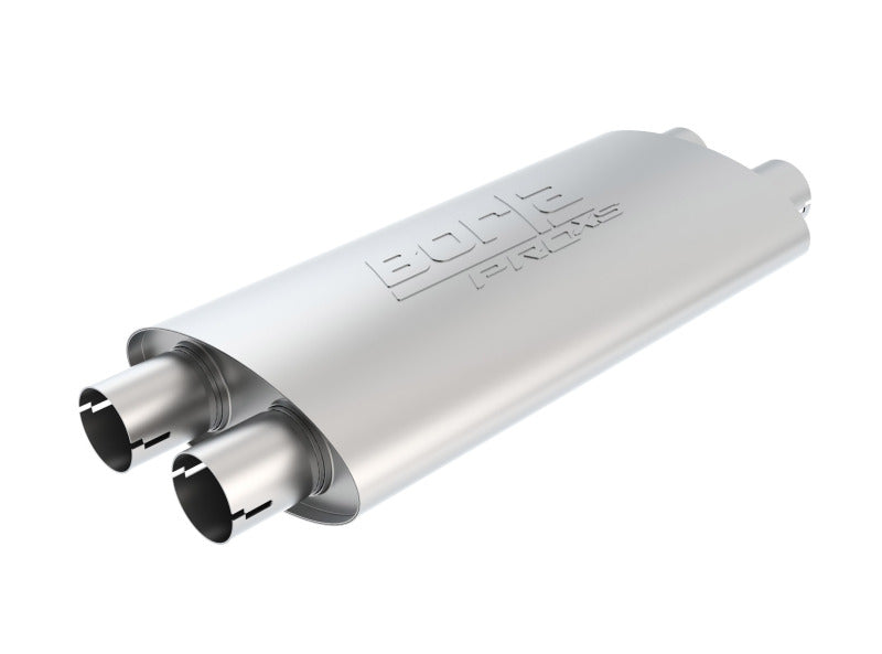 Borla Pro-XS 2.25in Tubing 19in x 4in x 9.5in Oval Notched Dual In / Dual Out Muffler 400492 400492 Photo - Primary
