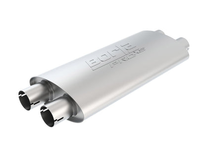 Borla Pro-XS 2.25in Tubing 19in x 4in x 9.5in Oval Notched Dual In / Dual Out Muffler 400492 400492 Photo - Primary
