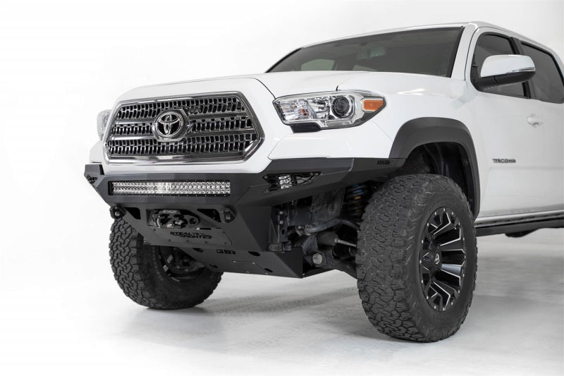 Addictive Desert Designs 16-19 Toyota Tacoma Stealth Fighther Front Bumper w/ Winch Mount F681202200103 F681202200103 Photo - Mounted