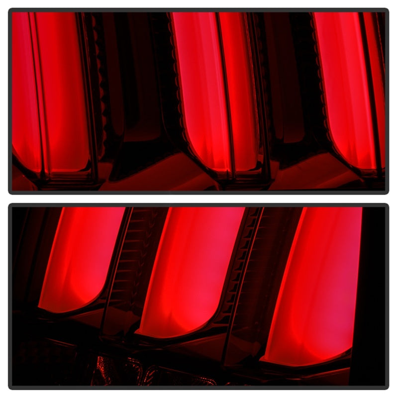 Spyder 05-09 Ford Mustang (Red Light Bar) LED Tail Lights - Smoke ALT-YD-FM05V3-RBLED-SM 5086723 5086723 Photo - Unmounted