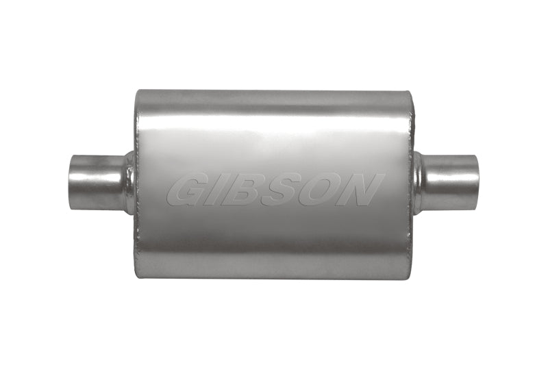 Gibson CFT Superflow Center/Center Oval Muffler - 4x9x13in/3in Inlet/3in Outlet - Stainless 55113S 55113S Photo - Primary