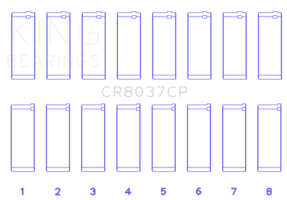 King Engine Bearings King 01-09 GM Duramax 6.6L A Rod (Size +.25mm) Connecting Rod Bearing Set CR8037CP0.75 CR8037CP0.75 Photo - Primary