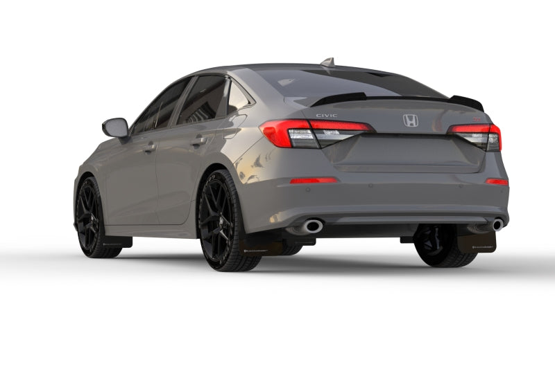 Rally Armor 2022 Honda Civic (Incl. Si/Sport/Touring) Black UR Mud Flap w/ White Logo MF90-UR-BLK/WH MF90-UR-BLK/WH User 1