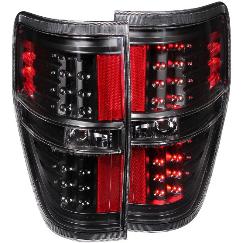 Anzo 2009-2014 Ford F-150 LED Taillights Black 311145 Photo - Primary