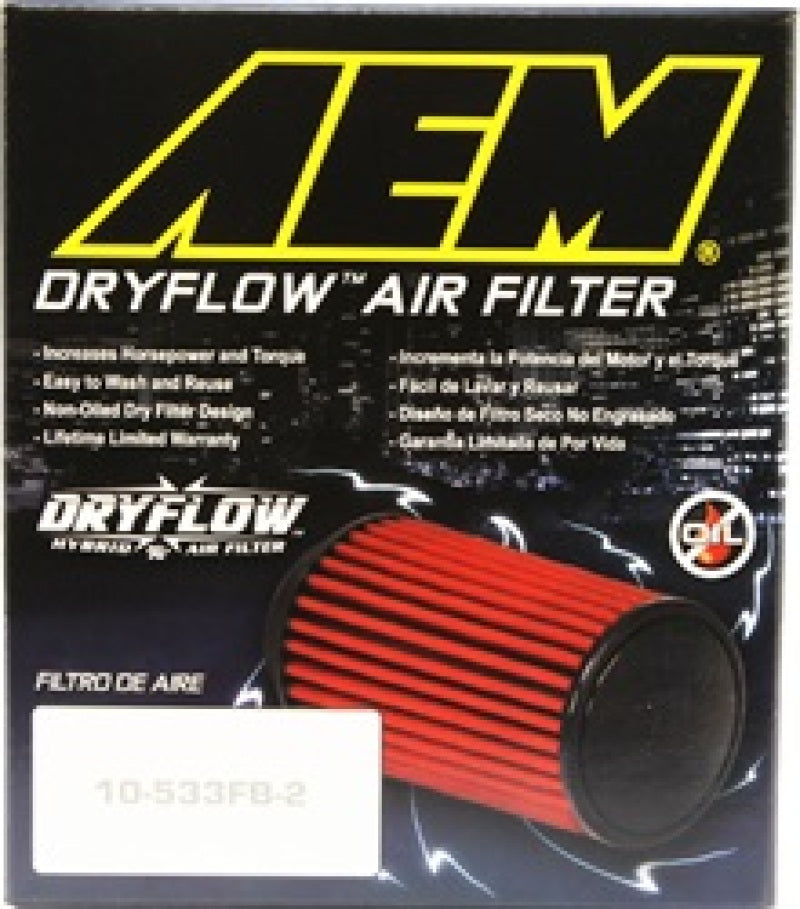 AEM Induction AEM 5 inch x 5 inch DryFlow Air Filter 21-2073DK 21-2073DK Photo - in package