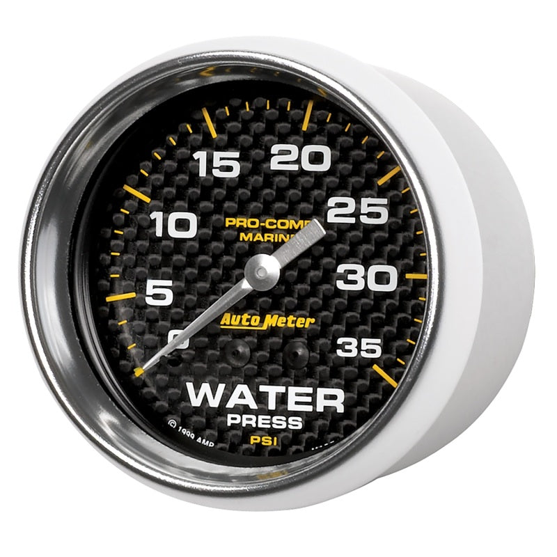 AutoMeter Marine Carbon Fiber Mechanical 2-5/8in 0-35PSI Water Pressure Gage 200773-40 200773-40 User 2