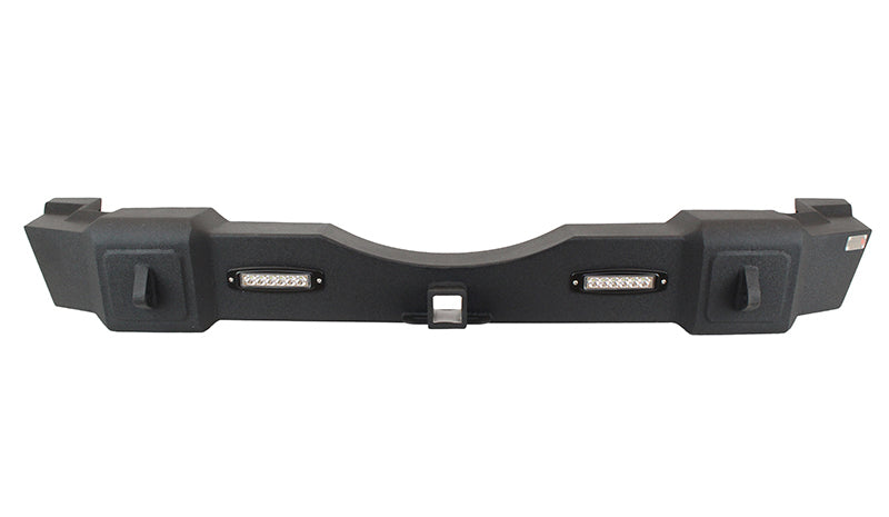 Fishbone Offroad 07-18 Jeep JK Wrangler Rubicon Steel Rear Bumper W/LEDs - Blk Textured Powdercoat FB22032 FB22032 User 1