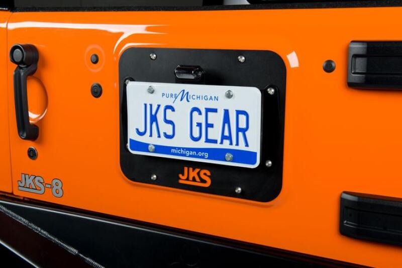 JKS Manufacturing 07-16 Jeep Wrangler JK License Plate Relocation Kit JKS8210 JKS8210 Photo - Primary