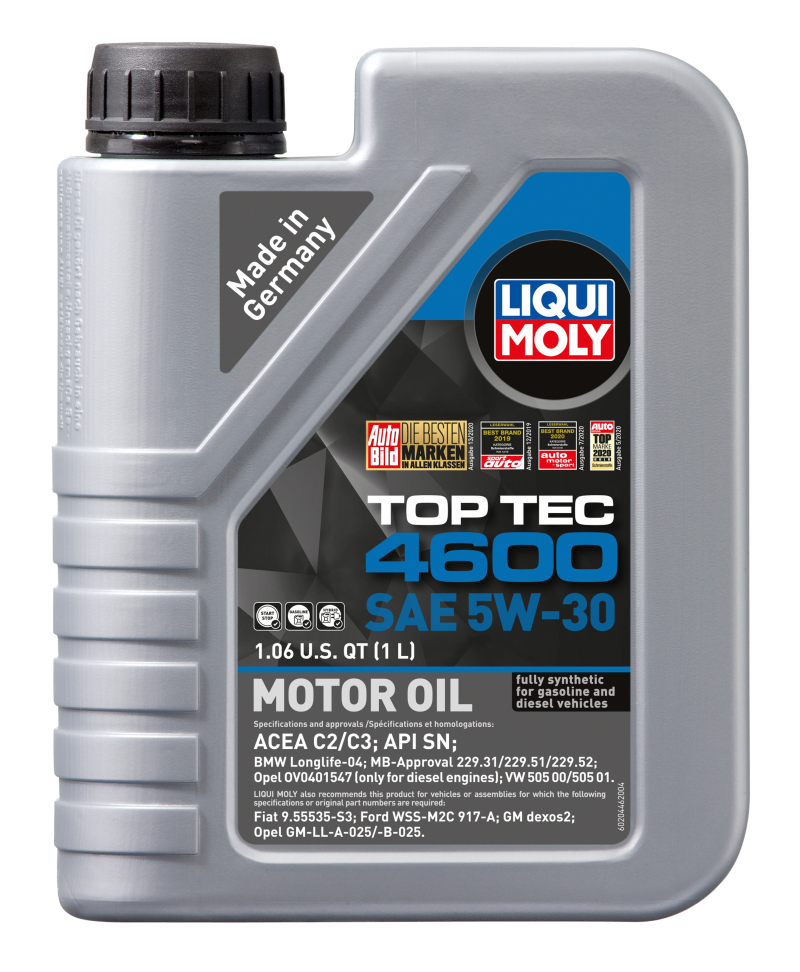 LIQUI MOLY 1L Top Tec 4600 Motor Oil SAE 5W30 20446 20446 Photo - Primary