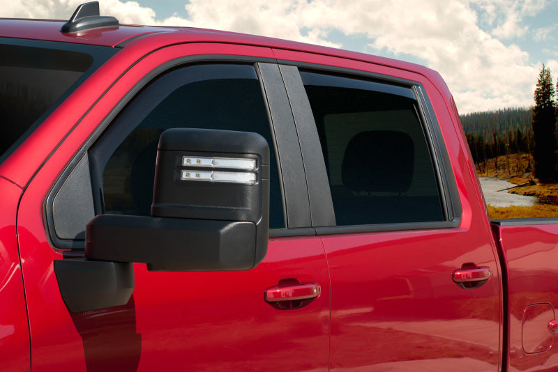 EGR 2019 Chevy 1500 Crew Cab In-Channel Window Visors - Matte Black 571655 571655 Photo - Mounted