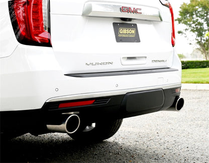 Gibson 21-22 GMC Yukon XL Denali/Suburban 6.2L 2/4wd Cat-Back Dual Split Exhaust - Stainless 65716 65716 Photo - Mounted