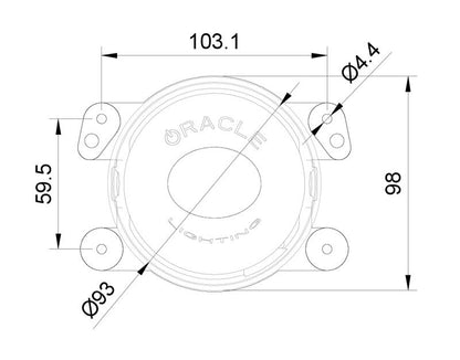ORACLE Lighting Oracle 100mm 15W Driving Beam LED Emitter - 6000K 5823-001 5823-001 Photo - Close Up
