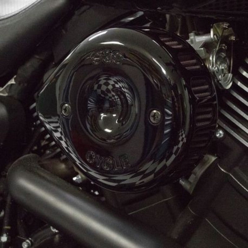S&S Cycle 2014+ XG500/XG750 Models Stealth Air Cleaner Kit w/ Gloss Black Mini Teardrop Cover 170-0446C 170-0446C Photo - Primary