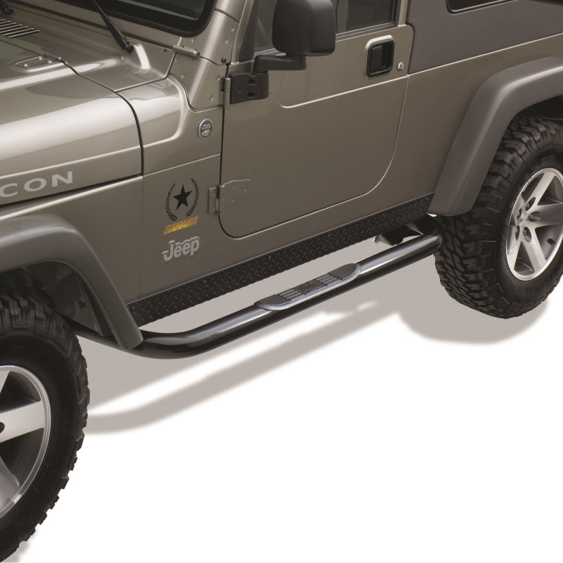Westin 2004-2006 Jeep Wrangler Unlimited 2 Door Signature 3 Nerf Step Bars - Black 25-2855 25-2855 Photo - Mounted