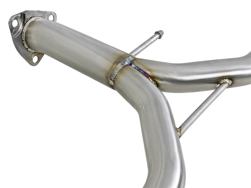 aFe Takeda 2.25-1.75 in. 304 SS Axle-Back Exhaust w/ Black Tips 49-36604-B Photo - Unmounted