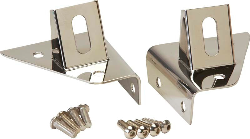 Kentrol 76-95 Jeep CJ/Wrangler YJ LED Light Bar Bracket Pair - Polished Silver 30531 30531 Photo - Primary