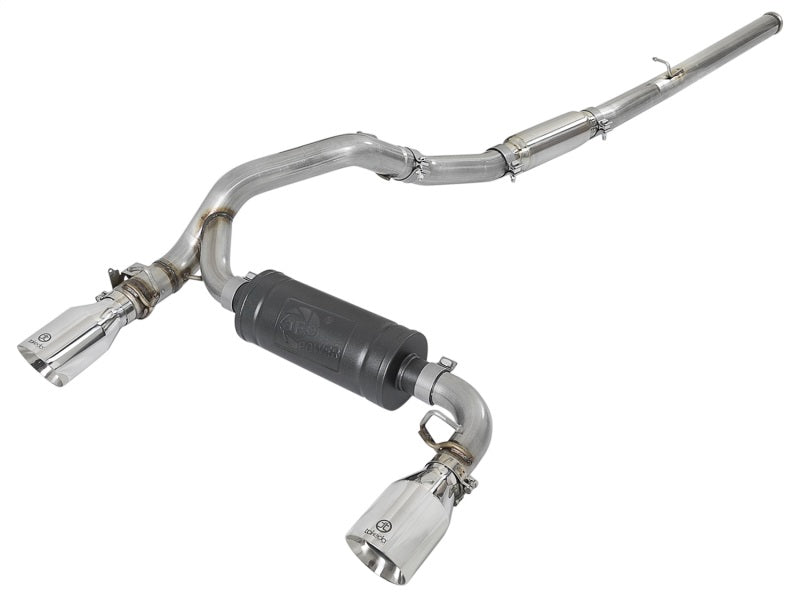 aFe Takeda 3in 304 SS Cat-Back Exhaust w/ Polished Tip 16-18 Ford 49-33103-P Photo - Primary