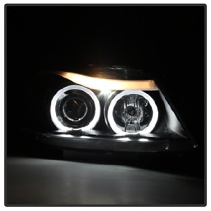 Spyder BMW E90 3-Series 06-08 Projector LED Halo Amber Reflctr Rplc Bulb Blk PRO-YD-BMWE9005-AM-BK 5009005 5009005 Photo - Unmounted