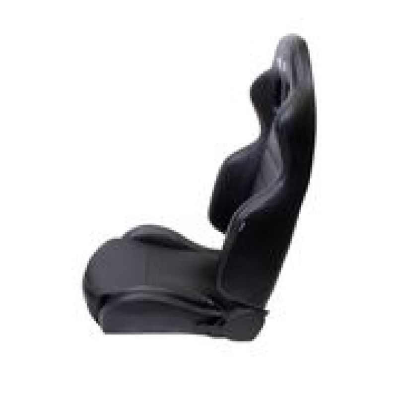 NRG Reclinable Racing Seat,Black Leather,White Stitching w/ Logo (Pair) RSC-208L/R User 1