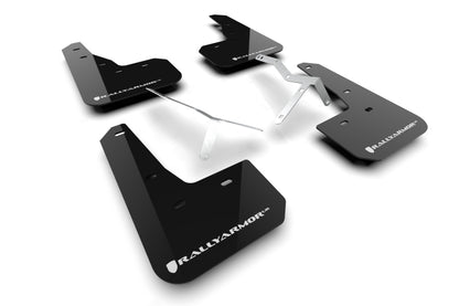 Rally Armor 23-24 Acura Integra + Integra A-Spec Black UR Mud Flap W/White Logo (No Drilling Req.) MF109-UR-BLK-WH MF109-UR-BLK-WH Photo - Primary