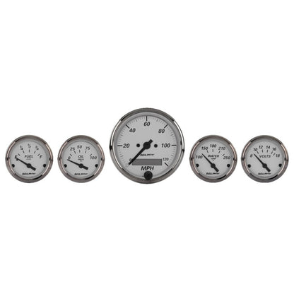Autometer American Platinum Series; 5 Piece Gauge Kit; Incl 079WU 1902 Photo - Primary